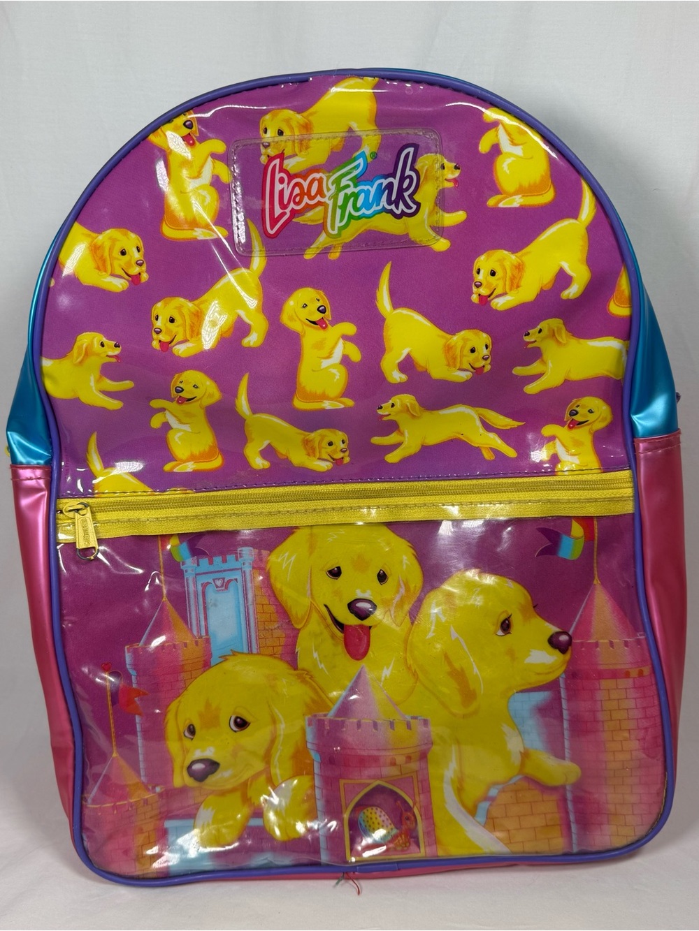 Vintage Lisa Frank Backpack Golden Retriever 90's Y2K DAMAGED Read